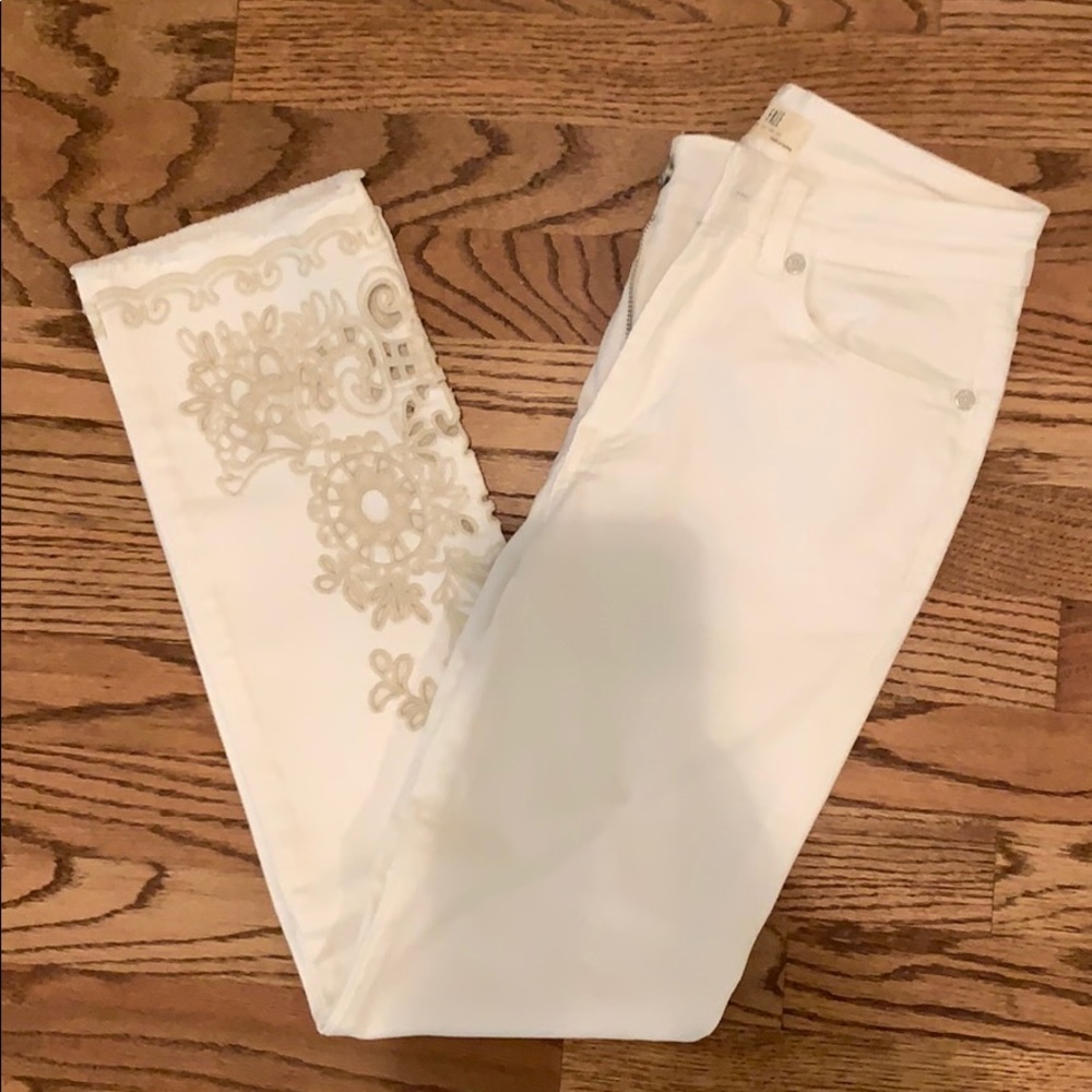 Free people white denim